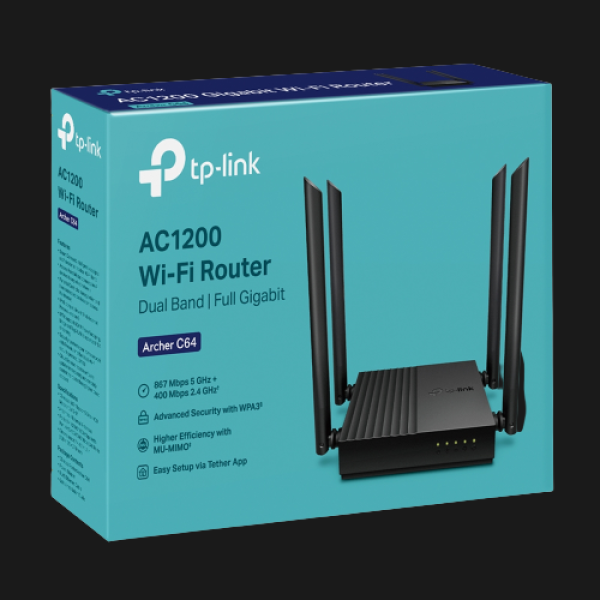 Archer C64 New AC1200 Wireless MU-MIMO WiFi Router