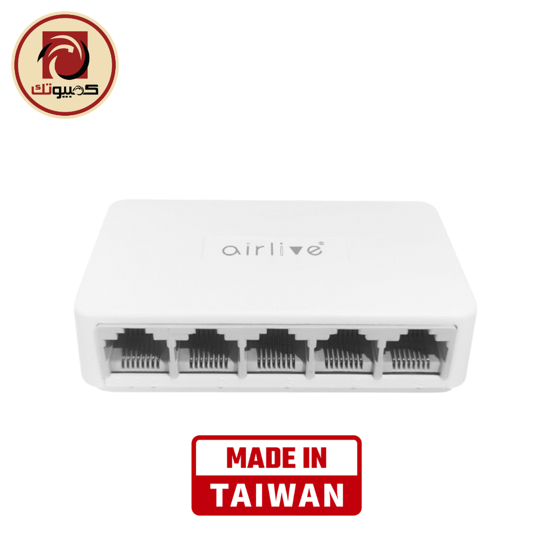 Switch 5Port Live-5GT Giga (8919094) AirLive Live-5GT 5-Port Gigabit Ethernet Switch – Plug & Play Unmanaged - Image 1