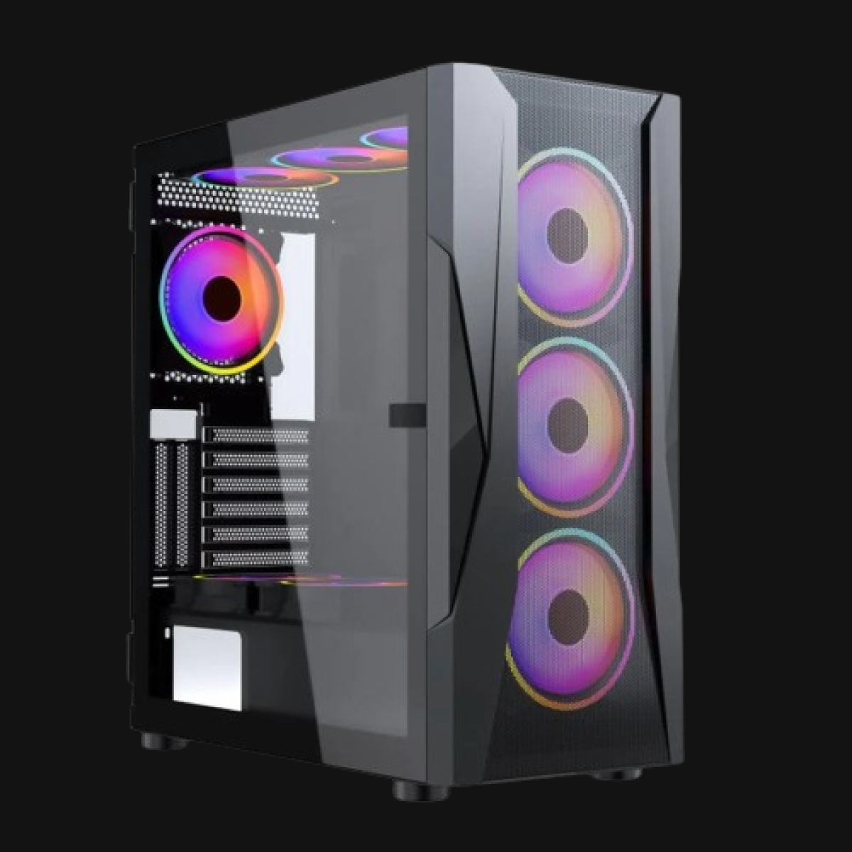 Xander Velox ARGB Mid Tower Case + Power Supply 80 Plus White – Computech Store