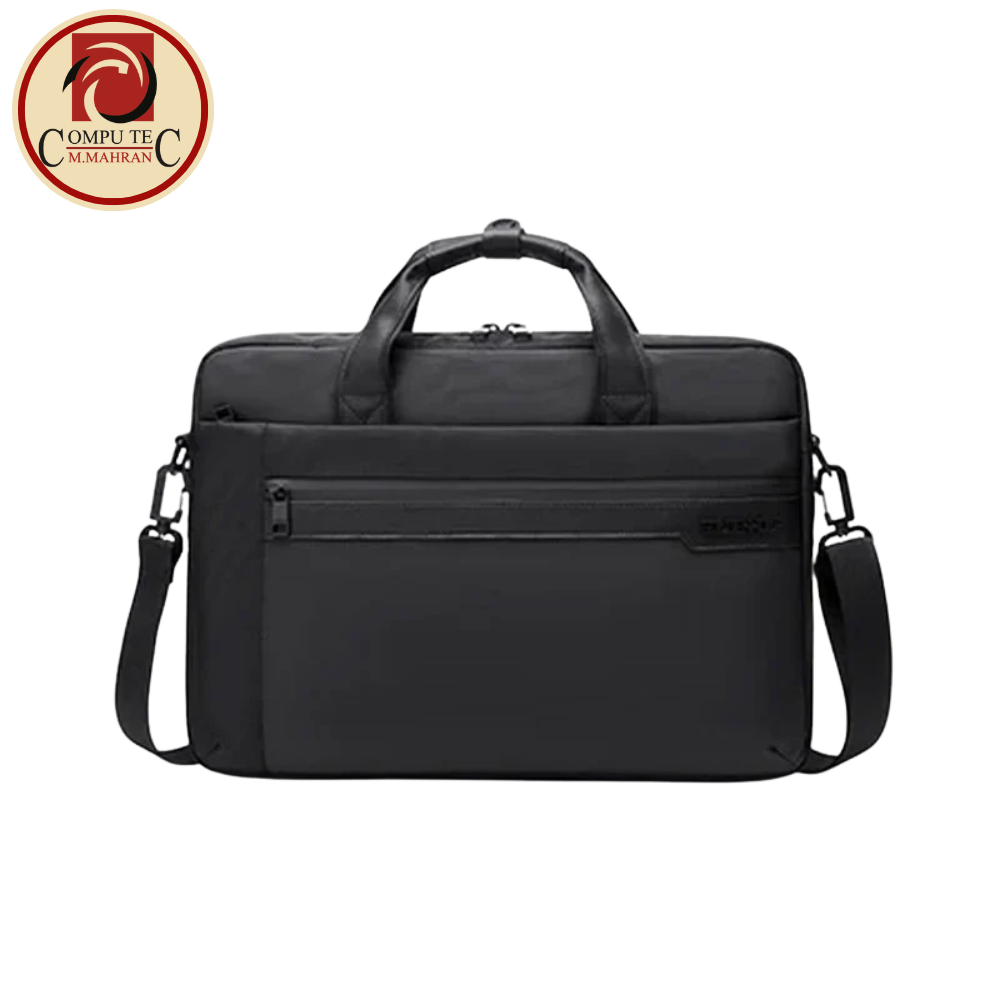 Untitled design - 2025-12-06T213714.679 Arctic Hunter Golden Wolf Laptop Shoulder Bag, 15.6 Inch, Water Resistant, Black, GW0012 - Image 1