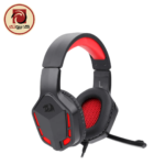 REDRAGON THEMIS H220 Wired Gaming Headset – 50mm Drivers, Red LED Lighting, Noise-Reducing Microphone, 3.5mm Audio, Black/Red - Image 3