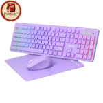 Aula WL/BT 208 Wireless Keyboard and Mouse Combo purple