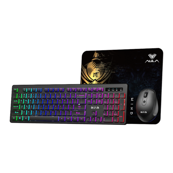 Aula WL/BT 208 Wireless Keyboard and Mouse Combo – Bluetooth & 2.4G, Rechargeable