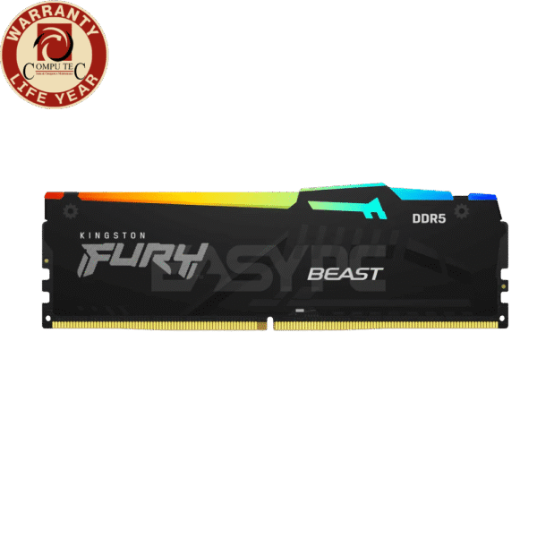 Kingston Fury Beast RGB 32GB DDR5 5600MHz CL40 – High-Performance Desktop Memory