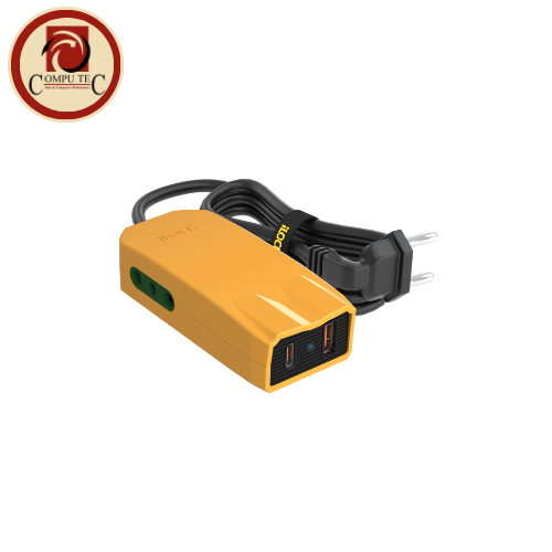 Mini Charger PRO: Dual Port Fast Charging with Built-in Outlets