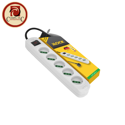 iLOCK Power Strip: 5 Outlets, Basic (Without Earthing), 3m Cable – Reliable & Safe Power Distribution