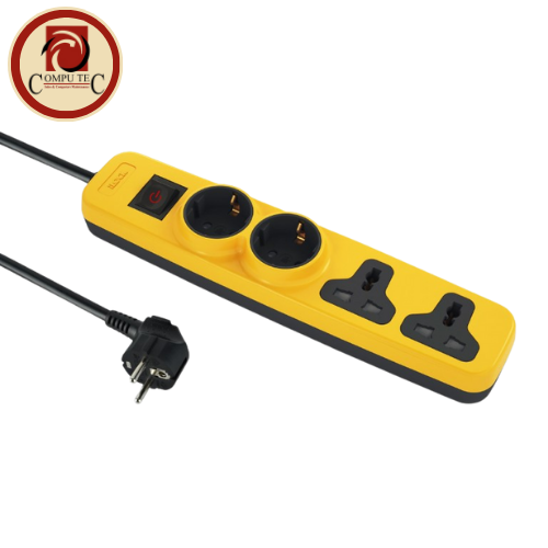 iLOCK Power Strip 2U2S: Versatile 4-Outlet Solution with High Power Capacity & Safety Features