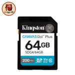 Kingston Canvas Go! Plus 64GB SDXC UHS-I Memory Card (SDG4/64GB) - Image 2