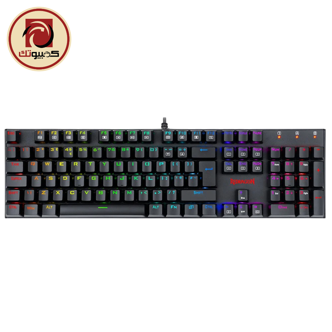 1 Redragon K565E RUDRA Elite Rainbow Mechanical Gaming Keyboard - Image 1