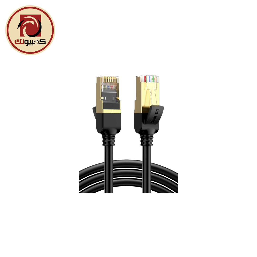 1 UGREEN NW107 (11273) CAT7 Shielded Ethernet Cable - 10M High-Speed 10Gbps RJ45 LAN Cable, Black - Image 1
