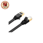 UGREEN NW106 (11265) CAT7 Flat Ethernet Cable - 10M 10Gbps Shielded RJ45 LAN Cable, Black - Image 2