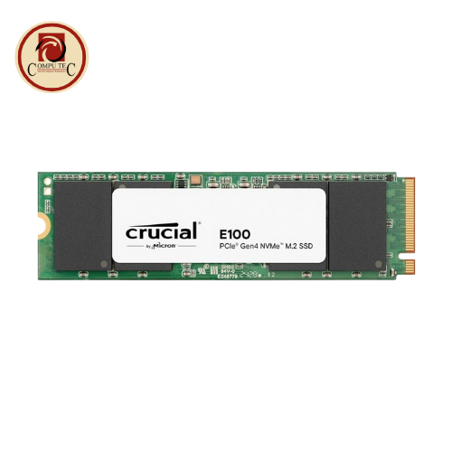 Crucial E100 1TB NVMe SSD PCIe Gen4 M.2 2280 Up to 5000MB/s Read