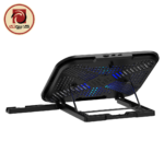 Rapoo CF100 Laptop Cooling Pad – 14″ Blue LED Cooler with Phone Holder - Image 2
