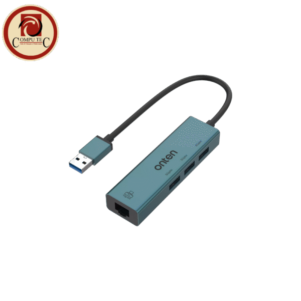 Onten 5220 USB 3.0 Hub 3 Ports USB 3.0 Gigabit Ethernet Adapter 5Gbps Data Speed