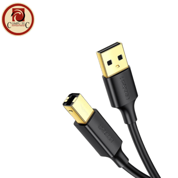 UGREEN US135 USB 2.0 Printer Cable 2m Gold-Plated USB-A to USB-B 480Mbps Data Transfer