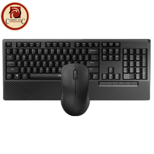 Rapoo X1960 Wireless Desktop Set - Reliable 2.4 GHz Keyboard and 1000 DPI Optical Mouse Combo.