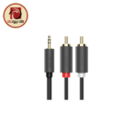 UGREEN AV102 (10512) 3.5mm Male to 2 RCA Male Audio Cable - 3M Hi-Fi Stereo AUX to RCA Cable, Gray