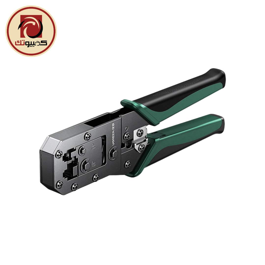 1 UGREEN NW136 (70683) RJ45 Network Crimping Tool - Professional Ethernet Cable Crimping & Cutting Tool, Green - Image 1