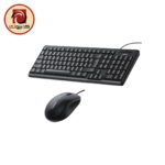 UGREEN MK330 (55915) Wired Keyboard & Mouse Combo - Full-Size USB English/Arabic Keyboard Set, Black - Image 2
