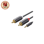 UGREEN AV102 (10512) 3.5mm Male to 2 RCA Male Audio Cable - 3M Hi-Fi Stereo AUX to RCA Cable, Gray - Image 3