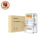 UGREEN CAT6 UTP RJ45 Modular Plugs - 100-Pack NW120 (60558) Unshielded 8P8C Ethernet Connectors, Transparent - Image 3