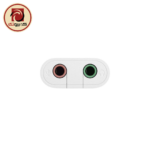 UGREEN USB 2.0 External Sound Adapter - USB to 3.5mm Headphone + Microphone Audio Adapter, US205 (30143) White - Image 3