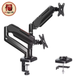 Redragon GMK915 Dual Gas Spring Monitor Mount Stand – 13" to 32"
