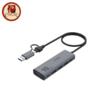 OntEN UCA611 2-in-1 10G Hub - 4-Port USB 3.2 Gen 2 Hub with Dual Host (USB-C & USB-A) Connection