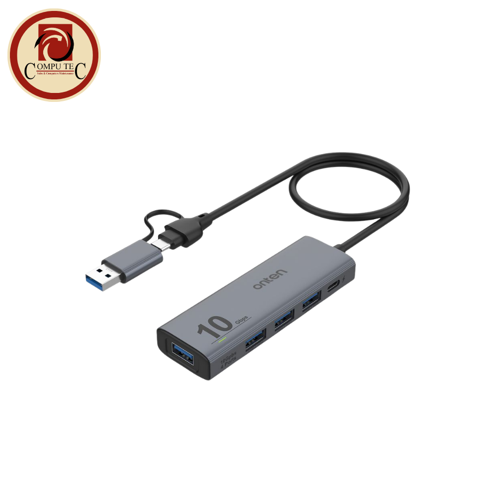Technical Specifications (18) OntEN UCA611 2-in-1 10G Hub - 4-Port USB 3.2 Gen 2 Hub with Dual Host (USB-C & USB-A) Connection - Image 1