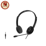 Rapoo H101 Wired Stereo Gaming Headphone 3.5mm Jack Plug and Play High-Quality Audio Black