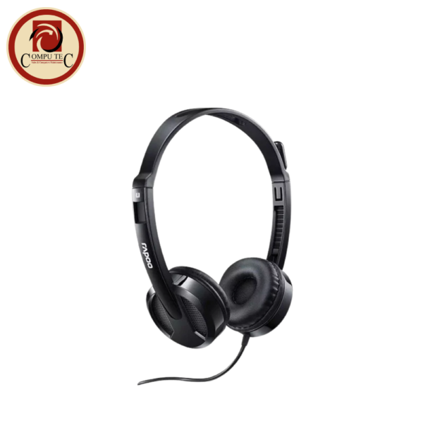 Rapoo H120 USB Wired Stereo Headset with Mic Plug-and-Play Noise Reduction for Calls, Music, Gaming