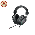 Rapoo VH300S Virtual 7.1 Gaming Headset USB Plug-and-Play ENC Noise-Cancelling Mic RGB Lighting Black