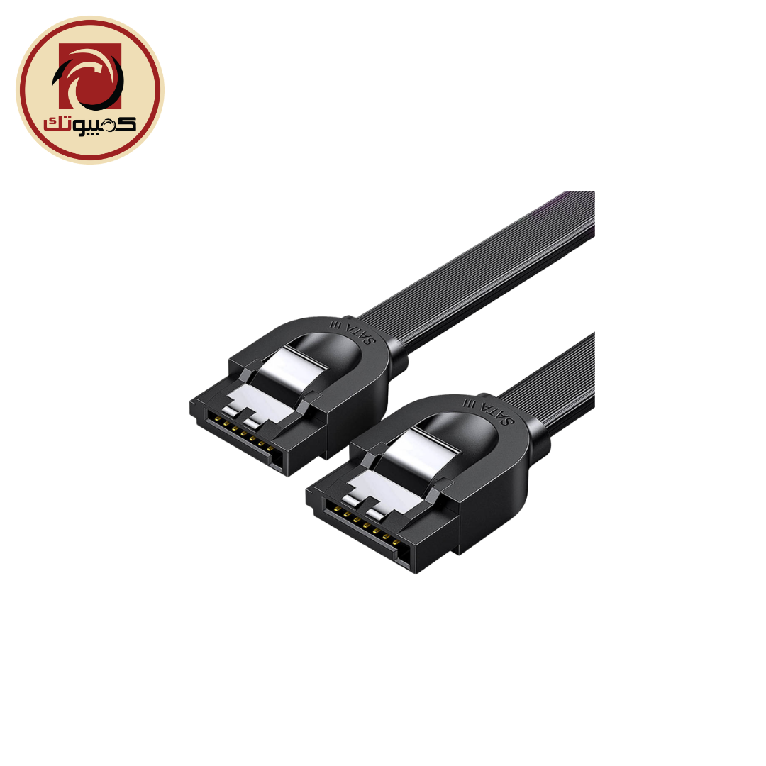 1 UGREEN US217 SATA III Data Cable - 0.5M High-Speed 6Gbps SATA 3.0 Cable, Black - Image 1