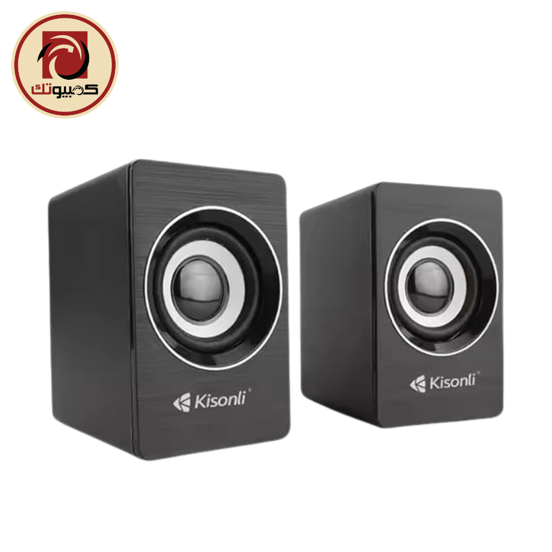 1 KISONLI A-707 USB Multimedia Stereo Speakers – 2.0 Channel Desktop Computer Speakers - Image 1