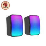 KISONLI X17 RGB USB Multimedia Stereo Speakers – 2.0 Channel Gaming Desktop Speakers