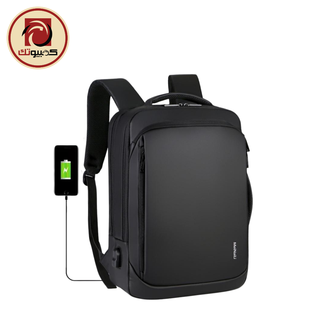 1 Meinaili 1901 Business Laptop Backpack – 15.6" Waterproof Anti-Theft Travel Backpack with USB Charging Port - Image 1