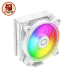 Cooler Master Hyper 212 Halo White CPU Air Cooler – 120mm PWM ARGB Fan