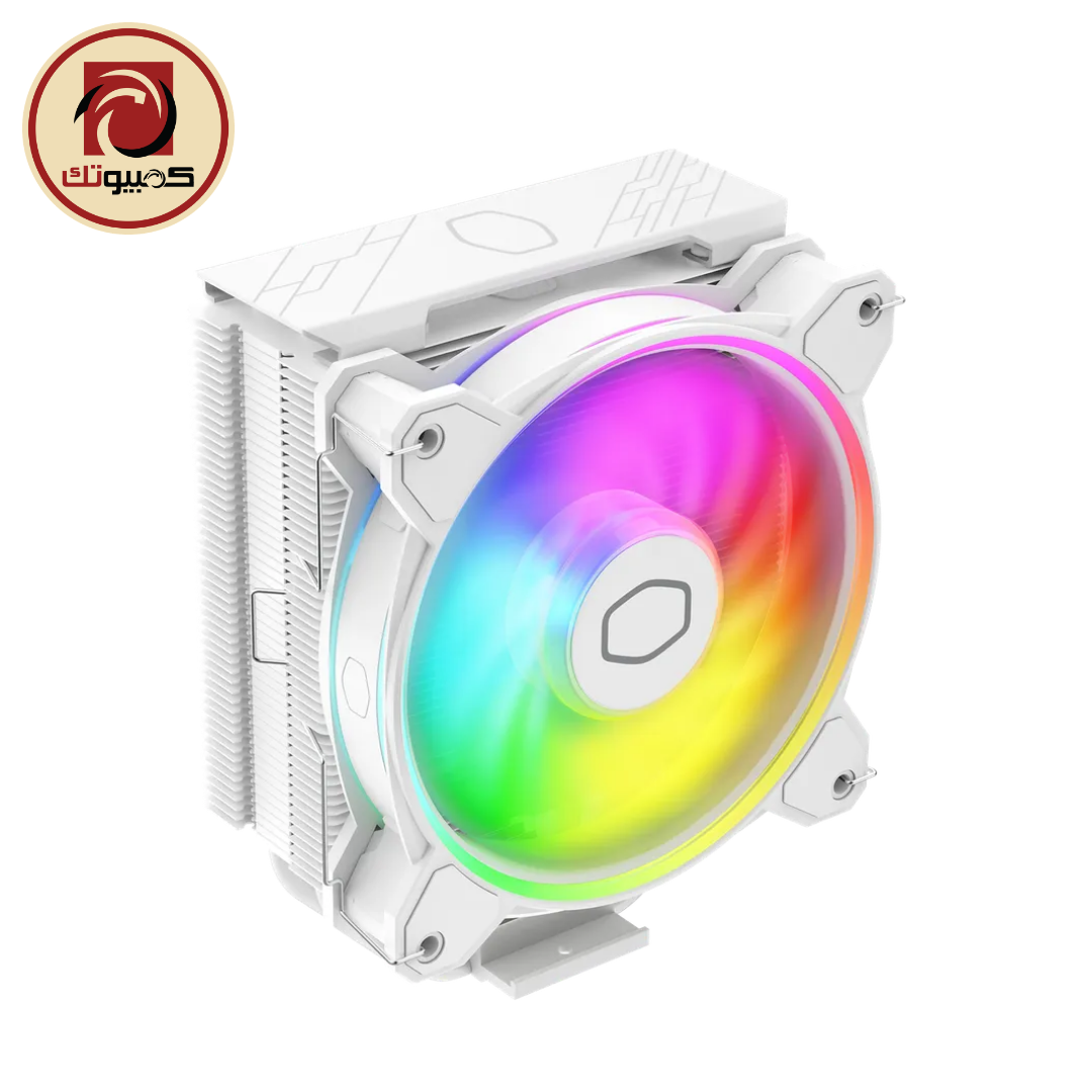 1 Cooler Master Hyper 212 Halo White CPU Air Cooler – 120mm PWM ARGB Fan - Image 1