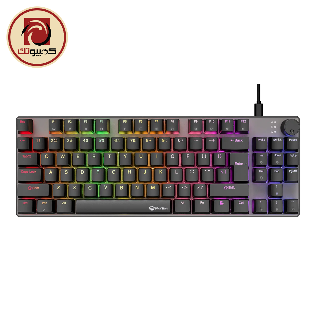 1 MEETION MK008 Pro TKL Mechanical Keyboard – Red Switch, RGB, Hot-Swappable - Image 1