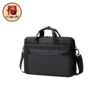 Golden Wolf GW0012 Laptop Shoulder Bag - 15.6" Water-Resistant Business Carry Bag, Black