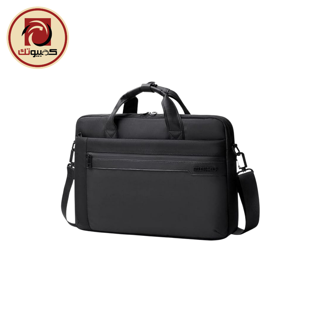 1 Golden Wolf GW0012 Laptop Shoulder Bag - 15.6" Water-Resistant Business Carry Bag, Black - Image 1