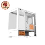 GIGABYTE C201 PANORAMIC ICE Mid Tower Gaming Case with 3 ARGB Fans & 270° Tempered Glass - White - Image 6