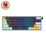 Fantech ATOM63 MK874V2 60% Mechanical Gaming Keyboard – Hot Swap Red Switches | Navy Blue