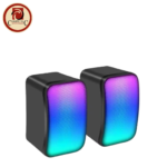 Kisonli X17 RGB USB Stereo Computer Speakers – Gaming Design