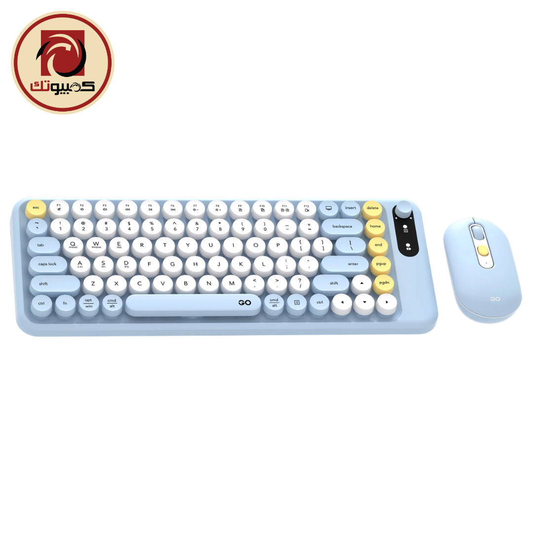 WK898 Mochi85 WL (4990511) FANTECH GO MOCHI85 WK898 Wireless Keyboard & Mouse Combo – 85-Key Membrane Keyboard, 1600 DPI Mouse, Bluetooth & 2.4GHz - Image 1