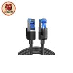 UGREEN NW153 (80431) CAT8 Shielded Braided Ethernet Cable - 2M 40Gbps High-Speed RJ45 LAN Cable, Black