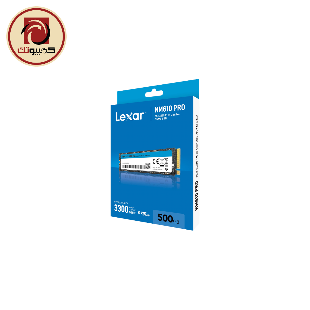 1 Lexar NM610 PRO 500GB PCIe Gen3 x4 NVMe M.2 SSD - LNM610P500G-RNNNG - Image 1