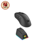 Redragon EBONY M998 STD-1K Tri-Mode Wireless Gaming Mouse with RGB Magnetic Charging Dock - Image 2