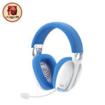 Redragon H878WB SKULD PRO Tri-Mode Wireless Gaming Headset – Blue&White - Image 2