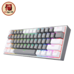 Redragon K617 FIZZ RGB Gray & White 60% Mechanical Gaming Keyboard – Red Switch - Image 2